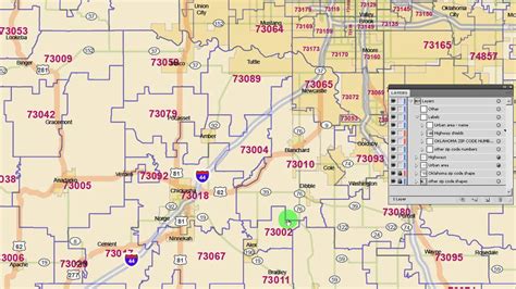Zip Code Map of Oklahoma City